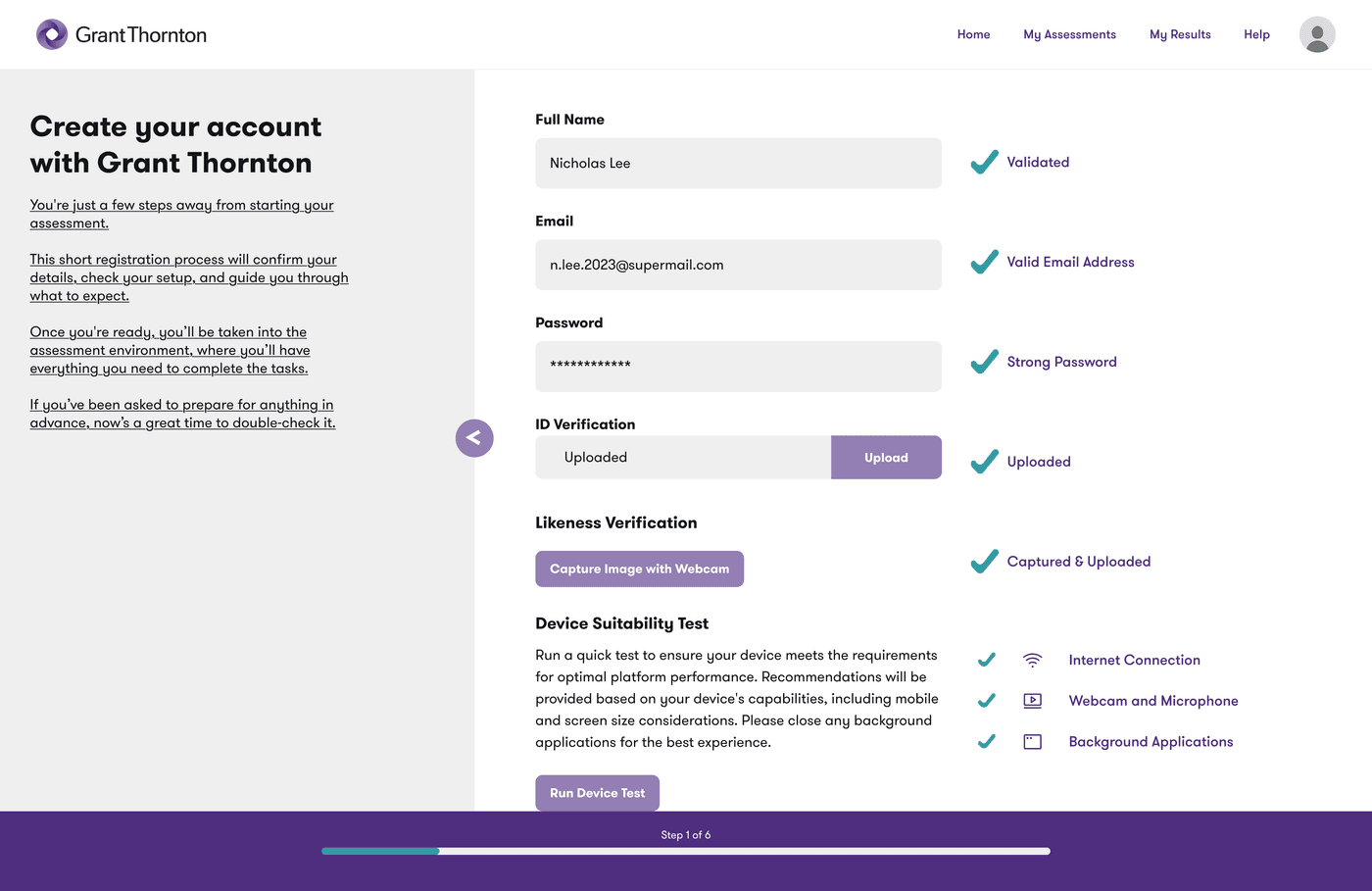 Users would be able to go through a simple checklist to start