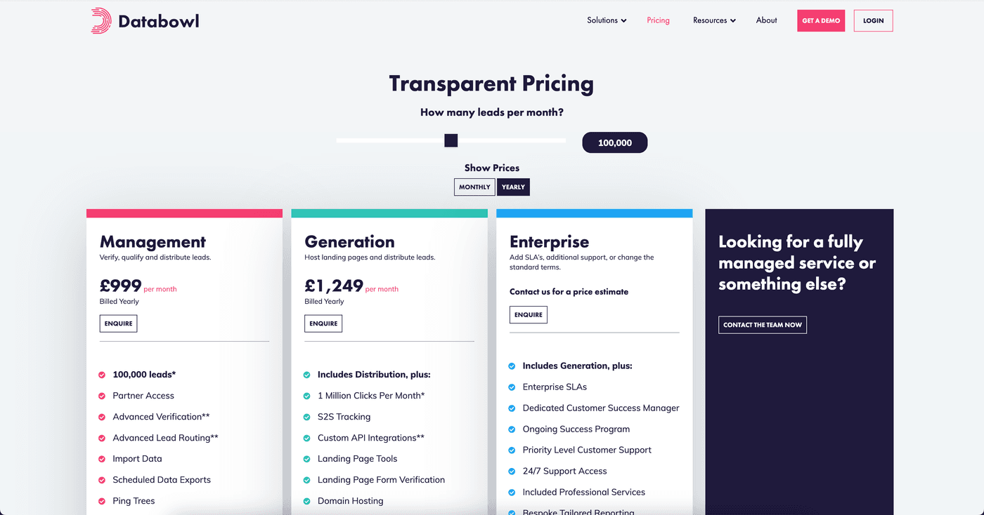 The new ICP resulted in the pricing model being overhauled, going from an average of £100 per month to £599 per month.