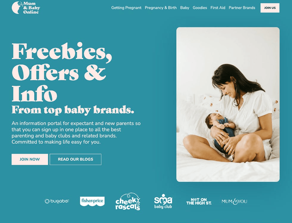 Mum and Baby Online was designed to help mums and expectant mums to learn all about becoming a parent and get access to amazing offers.